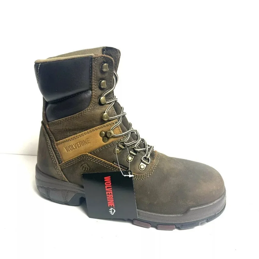 Wolverine Mens Cabor 8” Boot Brown Size 10.5 M
